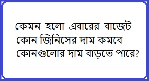 বাংলাদেশের বাজেট ২০২৬-২৭: বাজারদর